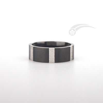 8mm πλάτος Δαχτυλίδι Μετεωρίτης Δαχτυλίδι Αιωνιότητας Muonionalusta Μετεωρίτης Δαχτυλίδι